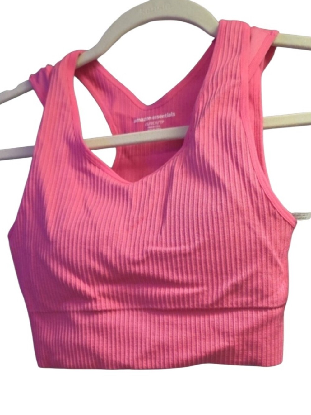 NWT Hot Pink Ribbed Support Bralette